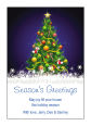 Decorated Christmas Tree Vertical Rectangle Label